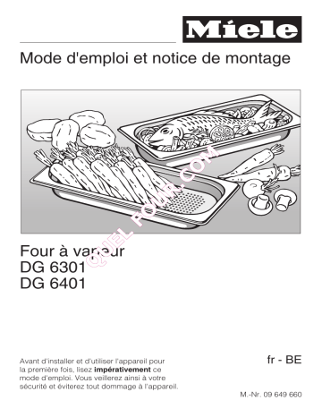 Manuel du propriétaire | Miele DGD4635 IN Manuel utilisateur | Fixfr