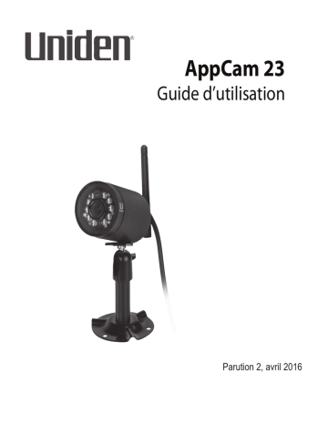 APPCAM23-2PK | Manuel du propriétaire | Uniden APPCAM23 Manuel utilisateur | Fixfr