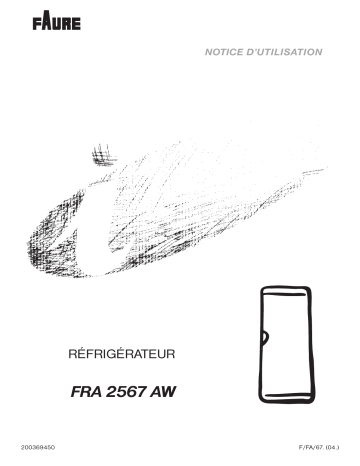 Manuel du propriétaire | Faure FRA2567AW Manuel utilisateur | Fixfr