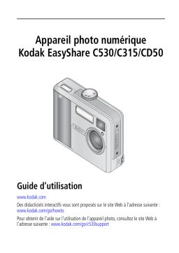 Kodak EasyShare C315 Manuel utilisateur