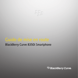 Blackberry Curve 8350i Manuel utilisateur