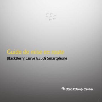 Blackberry Curve 8350i Manuel utilisateur | Fixfr