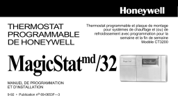 Honeywell CT3200 Manuel utilisateur