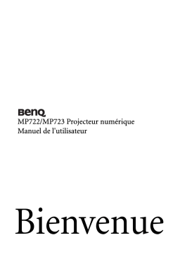 BenQ MP722 Manuel utilisateur