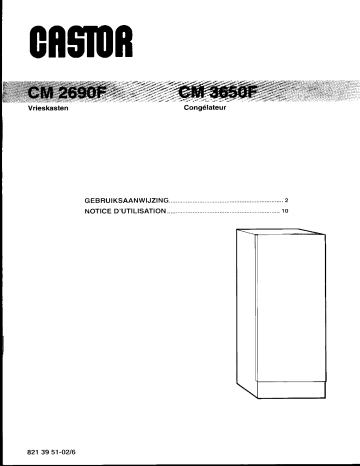 Manuel du propriétaire | CASTOR CM2690F Manuel utilisateur | Fixfr