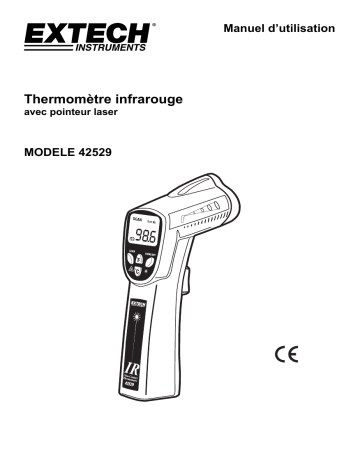 Extech Instruments 42529 Wide Range IR Thermometer Manuel utilisateur | Fixfr