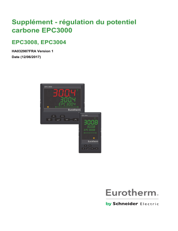 Eurotherm EPC3000 Régulation du potentiel Manuel du propriétaire | Fixfr