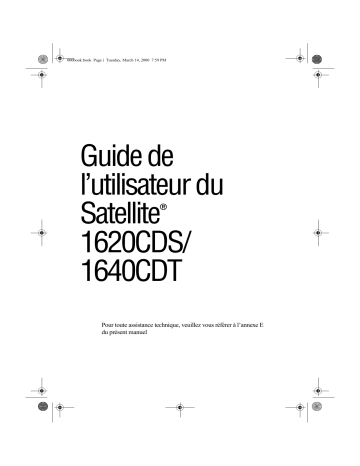 Manuel du propriétaire | Toshiba SATELLITE 1620 1640 Manuel utilisateur | Fixfr