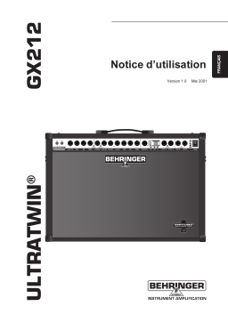 Behringer GX212 Manuel utilisateur