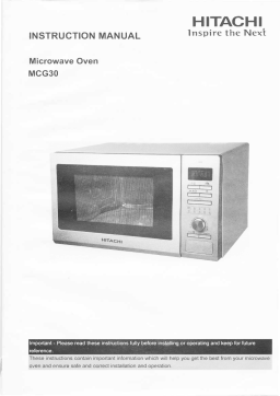 Hitachi MCG30 Manuel utilisateur