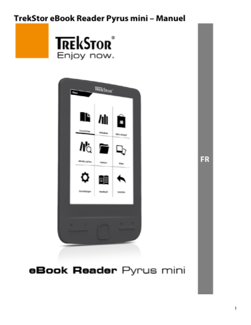 Mode d'emploi | Trekstor eBook-Reader Pyrus Mini Manuel utilisateur | Fixfr