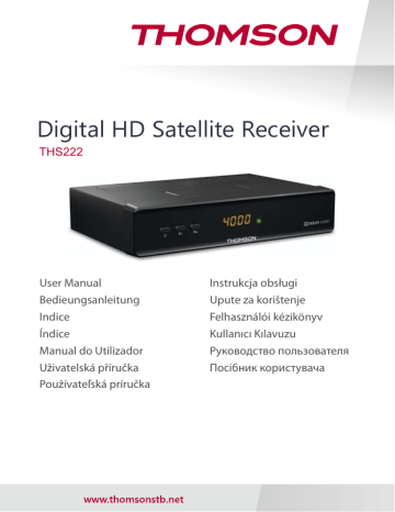 Thomson THS222 Satellite Receiver Manuel utilisateur | Fixfr