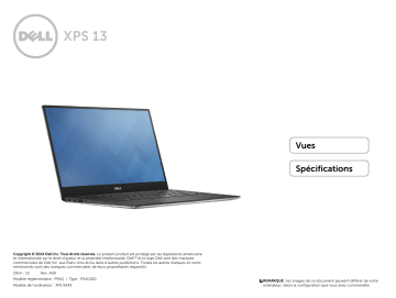 Dell XPS 13 9343 laptop spécification | Fixfr