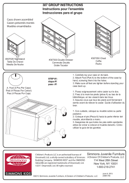 Delta Children Chateau Double Dresser Manuel utilisateur