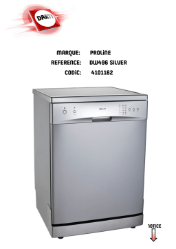 Proline DW496 Manuel utilisateur