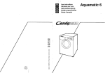 Candy 6 Washer User Manual