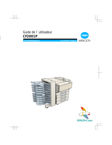 Manuel du propriétaire | Konica Minolta CF2001P Manuel utilisateur | Fixfr