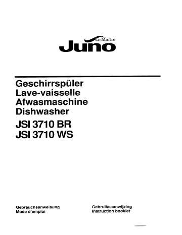 Manuel du propriétaire | Juno JSI3710BR Manuel utilisateur | Fixfr