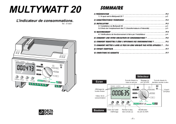 Manuel du propriétaire | DELTA DORE MULTYWATT 20 Manuel utilisateur | Fixfr