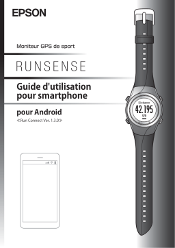 Epson Runsense Manuel utilisateur