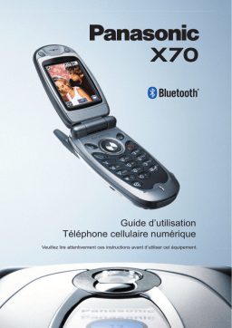 Panasonic X70 Manuel utilisateur