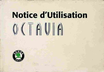 SKODA Octavia 1997-2004 Manuel du propriétaire | Fixfr