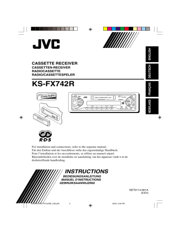 Manuel du propriétaire | JVC KS-FX742R Manuel utilisateur | Fixfr