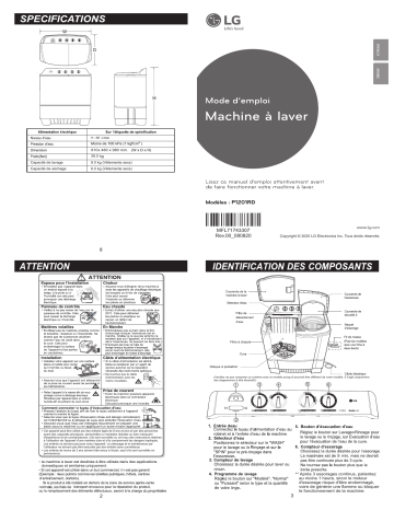 LG P1201RD Manuel du propriétaire | Fixfr