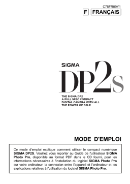Sigma DP2S Mode d'emploi
