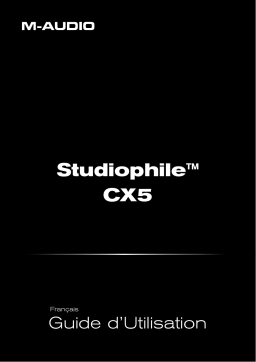 M-Audio Studiophile CX5 Manuel utilisateur