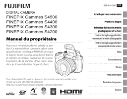 Fujifilm FINEPIX S4300 Serie Manuel utilisateur