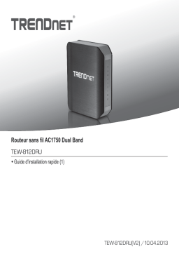 Trendnet RB-TEW-812DRUB2K Wireless AC1750 Router and Two AC1200 USB Adapters Bundle Manuel utilisateur