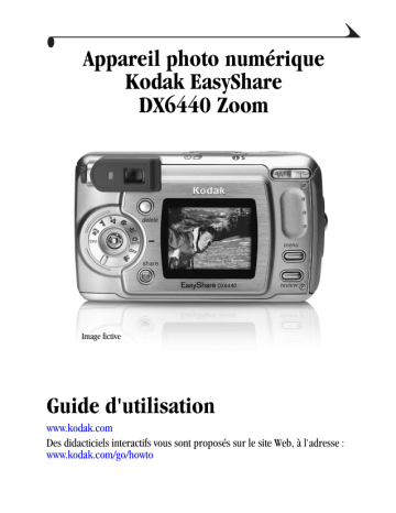 Mode d'emploi | Kodak EasyShare DX6440 Zoom Manuel utilisateur | Fixfr