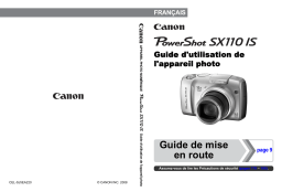 Canon PowerShot SX110 IS Manuel utilisateur