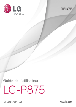 LG Série P875 Manuel utilisateur