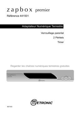 Metronic TNT ZAPBOX PREMIER Manuel utilisateur