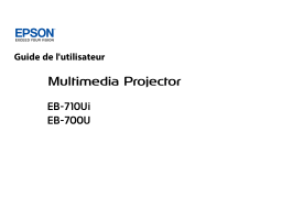 Epson EB-710UI Manuel utilisateur