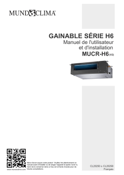 mundoclima Series MUCOR-H9 “Column Super Inverter H9” Split Column Guide d'installation