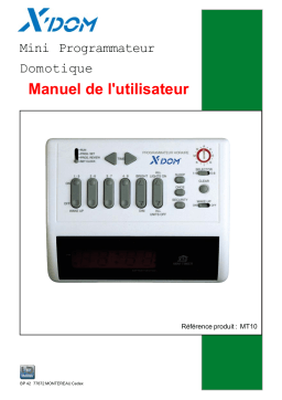 X10 MT10 Manuel utilisateur