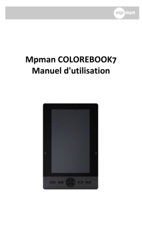 MPMan Colorbook 7 Manuel utilisateur | Fixfr