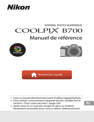 Nikon COOLPIX B700 Manuel utilisateur | Fixfr