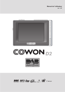 Cowon D2 DAB Manuel utilisateur