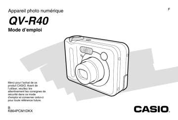 Manuel du propriétaire | Casio QV-R40 Manuel utilisateur | Fixfr