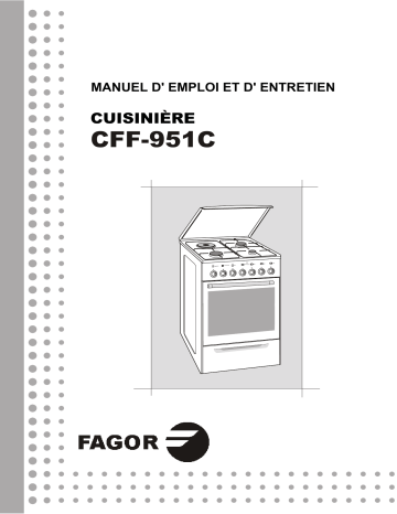 Manuel du propriétaire | Fagor CFF-951C Manuel utilisateur | Fixfr