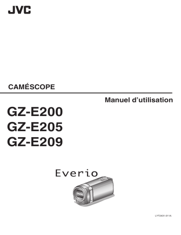 Manuel du propriétaire | JVC GZ-E205 Manuel utilisateur | Fixfr