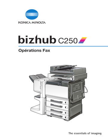 Manuel du propriétaire | Konica Minolta bizhub C450 Manuel utilisateur | Fixfr