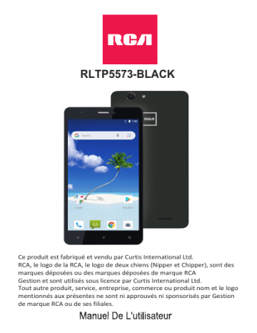 RCA RLTP5573-BLACK Mode d'emploi | Fixfr