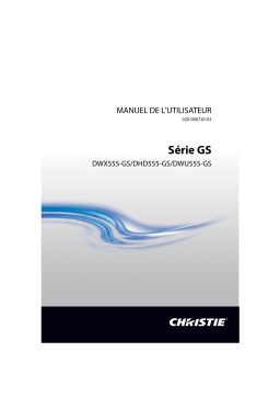 Christie DHD555-GS 1DLP HD 5,000 lumen laser phosphor projector Manuel utilisateur