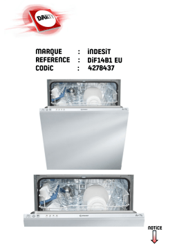 Indesit DIF14B1 EUDIF 14B1DIF14B1DIF 14B1 Manuel utilisateur