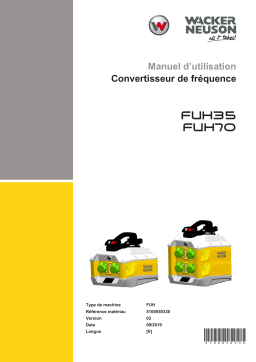 Wacker Neuson FUH35/2/042 Portable Frequency Converter Manuel utilisateur